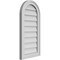 Ekena Millwork Round Top Surface Mount PVC Gable Vent w/ 2"W x 1-1/2"P Brickmould Frame, 14"W x 28"H GVPRT14X2802SN - alternate 2